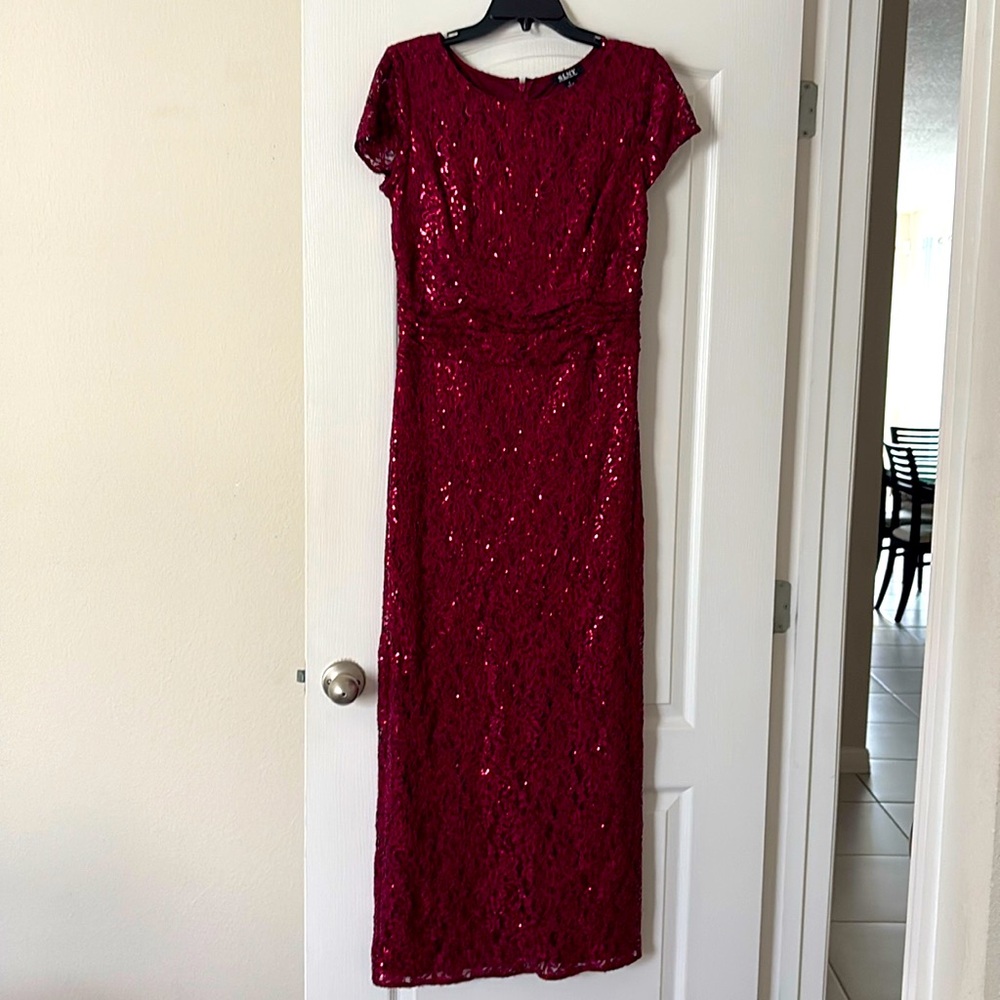 Classy A-line Scoop 1/4 Sleeves Lace